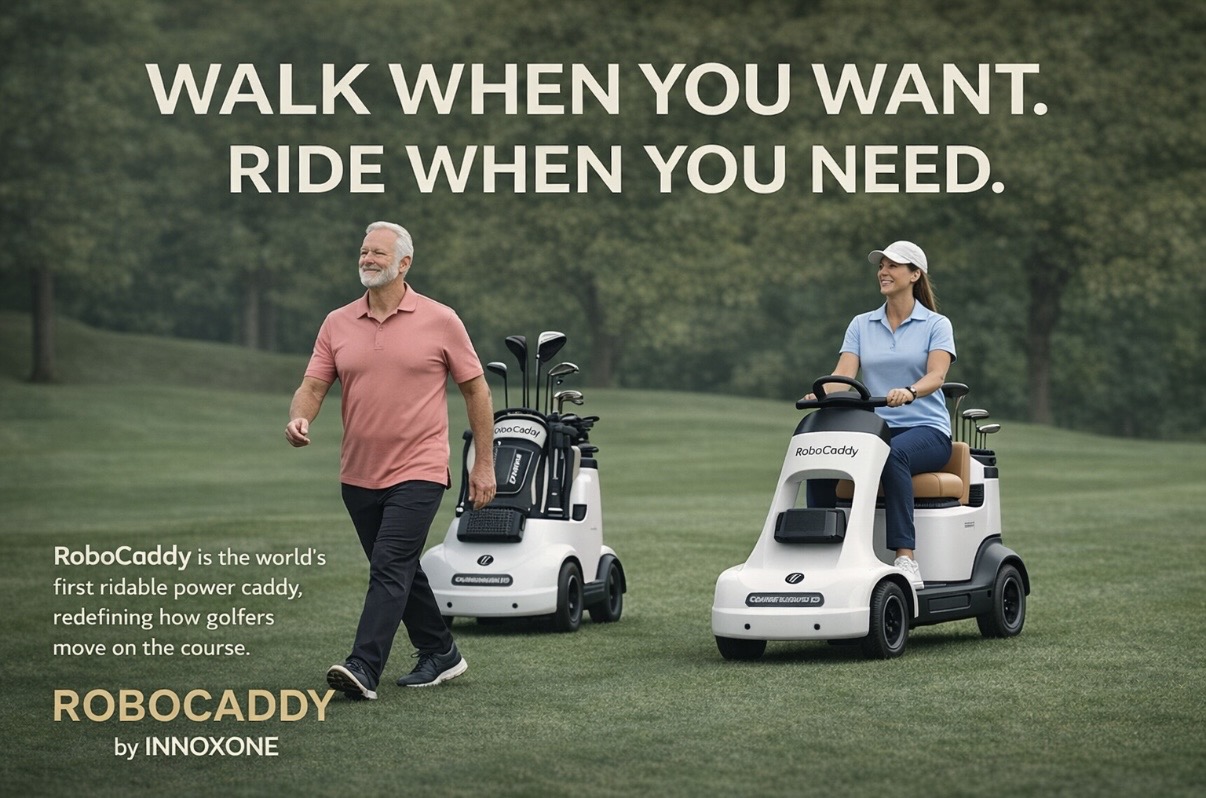 RoboCaddy - Walk and Ride Versatility